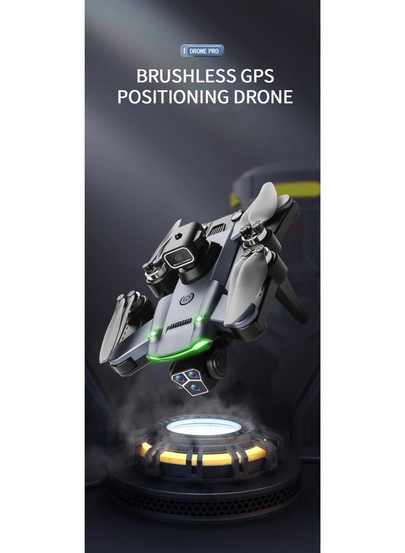 epicarma Foldable RC Drone with Dual 4K HD Camera, Optical Flow Positioning, Obstacle Avoidance, Brushless Motor, WiFi FPV, Headless Mode, One-Key Takeoff/Landing, LED Lights, Gesture Control, Beginner Drone for Kids & Adults - Image 2